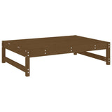 2 Piece Garden Lounge Set Honey Brown Solid Wood Pine 825726
