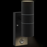 Outdoor Wall Light 2 pcs Black 7 x 10 x 22 cm 4005998