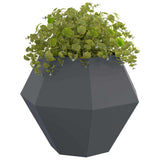 Planter 2 pcs Anthracite 100 x 100 x 80 cm Steel 884029