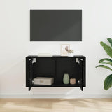 Wall Mounted TV Cabinet Black Oak 80 x 34.5 x 40 cm 881152
