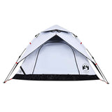 Camping Tent Dome 4-Person White Blackout Fabric Quick Release 4004184