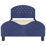 Children's Bed Frame with Headboard Police Blue 90 x 200 cm 42011133
