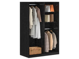 Wardrobe with Shelf Black oak 100 x 50 x 200 cm Engineered Wood 3446632
