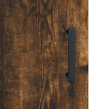 Wall Cabinet Smoked Oak 60x31x70 cm Engineered Wood 829921
