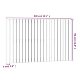 Wall Headboard 140x3x90 cm Solid Wood Pine 824918