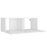 8 Piece TV Cabinet Set White Engineered Wood 3114214