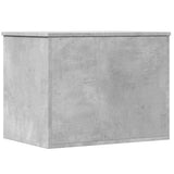 Storage Box Concrete Grey 60x42x46 cm Engineered Wood 840656