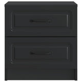 Bedside Cabinet Black 43 x 34.5 x 44.5 cm Engineered Wood 895677