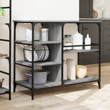 Kitchen Trolley Grey Sonoma 100x45x89.5 cm Engineered Wood 842384