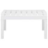 Garden Table White 78x55x38 cm Plastic 48814