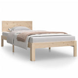 Bed Frame without Mattress Solid Wood Pine 90x200cm 810480