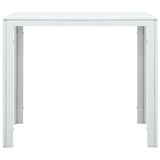Coffee Table White 78x78x74 cm HDPE Wood Look 47881