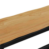 Dining Bench EKAI Black 91.5 x 29 x 45.5 cm Solid Pine Wood 42037009