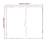 Clear Tarpaulin with Eyelets 5x10 m Polyethylene 4018527