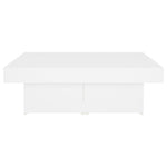 Coffee Table White 90x90x28 cm Engineered Wood 806912