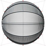 Pool Dome Folding Manual Black 430 x 430 x 210 cm 42001115