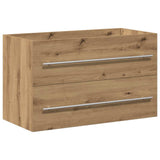 Bathroom Sink Cabinet Artisan Oak 80x38.5x48 cm Engineered Wood 862534