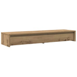 Monitor Stand with Drawers Artisian Oak 100x27x15 cm Engineered Wood 854678