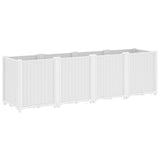 Garden Planter White 160x40x53 cm PP 367859
