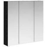 Bathroom Mirror Cabinet Black Oak 70 x 14.5 x 70 cm 889088