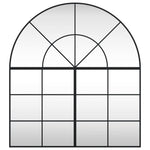 Wall Mirror Black 100x110 cm Arch Iron 3200612