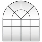 Wall Mirror Black 100x110 cm Arch Iron 3200612