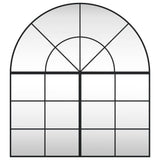 Wall Mirror Black 100x110 cm Arch Iron 3200612