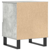 Bedside Cabinet Concrete Grey 40x35x50 cm Engineered Wood 830644