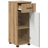 Bathroom Furniture Set with Drawer with Door 3 pcs Artisan Oak 3392962