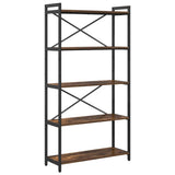Bookshelf Smoked Oak 80 x 30 x 155 cm Engineered Wood 868415