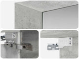 Bathroom Mirror Cabinet Concrete Grey 40 x 10.5 x 60.5 cm 889034