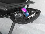 Set of Two Reclining Sun Loungers, with Cushion - Black T3398P314194