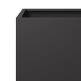 Garden Planters 2 pcs Black 40x40x40 cm Steel 851200
