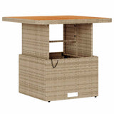 Garden Dining Set Beige Poly Rattan 42007914