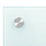Kitchen Backsplash White 90 x 60 cm Tempered Glass 249459