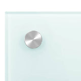Kitchen Backsplash White 90 x 60 cm Tempered Glass 249459