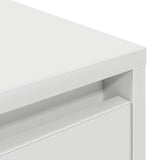 TV Cabinet with LED Lights White 193.5x41x50 cm 3328435