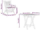 Garden Set 3 pcs Brown Soild Teak Wood 3437386