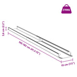 Ramp for Wheelchair 270 kg 2 pcs Black 183 x 19 x 5.6 cm 42021092