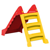 ZNTS Foldable Slide for Kids Indoor Outdoor Red and Yellow 92578