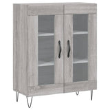 Highboard Grey Sonoma 69.5x34x180 cm Engineered Wood 3199655