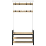 Coat Rack Sonoma Oak 95 x 34 x 184 cm Engineered wood 879960