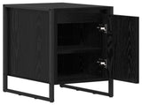 Bedside Table 2 pcs Black Oak 39.5 x 30 x 50 cm Engineered Wood 886643