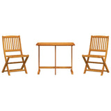 3 Piece Folding Garden Dining Set Solid Wood Acacia 3206333
