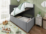 Daybed Upholstered Bed with 3FT Single Sofa Bed 90 x 190 cm, Ottoman Bed with Hydraulic N601P343711G