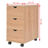 Drawer Unit 33x45x60 cm Oak 245725
