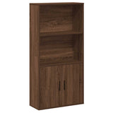 Bookcase Brown Oak 60x24x120 cm Engineered Wood 860424