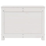 Storage Box White 60x32x45.5 cm Solid Wood Pine 823545