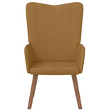 Relaxing Chair Brown Velvet 327663