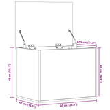 Storage Box Sonoma Oak 60x42x46 cm Engineered Wood 840655